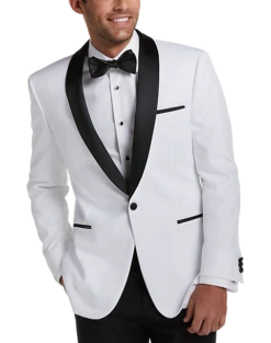 Egara Slim Fit Dinner Jacket, White