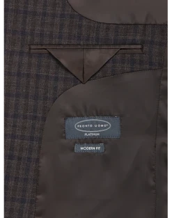 Pronto Uomo Platinum Modern Fit Sport Coat, Brown Check -clothing MW40 15XD 63 PRONTO UOMO PLATINUM BROWN CHECK ALT2