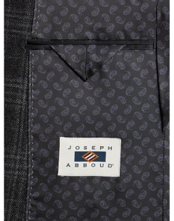 Joseph Abboud Modern Fit Sport Coat, Charcoal Plaid -clothing MW40 15ZR 66 JOSEPH ABBOUD CHARCOAL PLAID ALT2