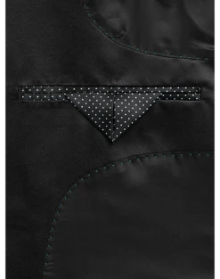 Egara Slim Fit Peak Lapel Dinner Jacket, Emerald Green Paisley -clothing MW40 160U 89 EGARA GREEN PAISLEY ALT2