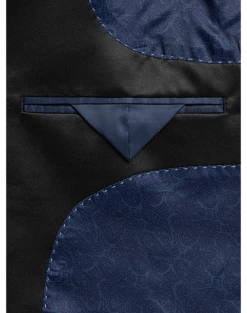 Egara Slim Fit Peak Lapel Dinner Jacket, Charcoal Paisley -clothing MW40 160Y 66 EGARA CHARCOAL PAISLEY ALT2