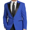 Egara Slim Fit Peak Lapel Dinner Jacket, Blue