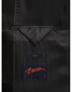 Egara Slim Fit Peak Lapel Double Breasted Dinner Jacket, Navy Tic -clothing MW40 16D9 71 EGARA NAVY TIC ALT2