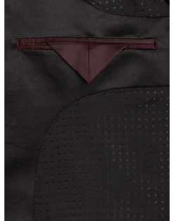 Egara Slim Fit Dinner Jacket, Burgundy Tapestry Jacquard -clothing MW40 16G4 60 EGARA BURGUNDY JACQ ALT2