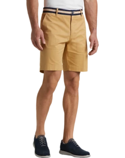 clothing 17 Con.Struct Slim Fit Shorts, Tan
