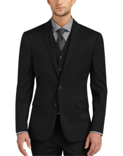 Awearness Kenneth Cole AWEAR-TECH Slim Fit Suit Separates Coat, Black -clothing MW40 31K3 02 AWEARNESS BY KENNETH COLE BLACK ALT2 1