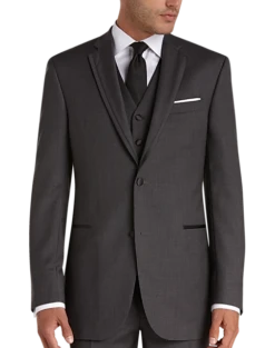 Joseph Abboud Black Label Slim Fit Wool Tuxedo, Gray -clothing MW40 3GP3 17 JOSEPH ABBOUD BLACK LABEL CHARCOAL GRAY ALT4