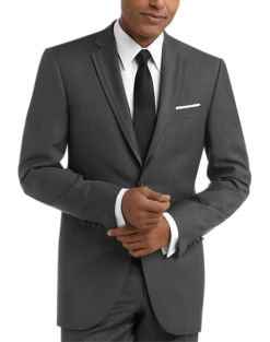 Joseph Abboud Black Label Slim Fit Wool Tuxedo, Gray