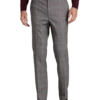 Egara Skinny Fit Suit Separates Pants, Wine Windowpane