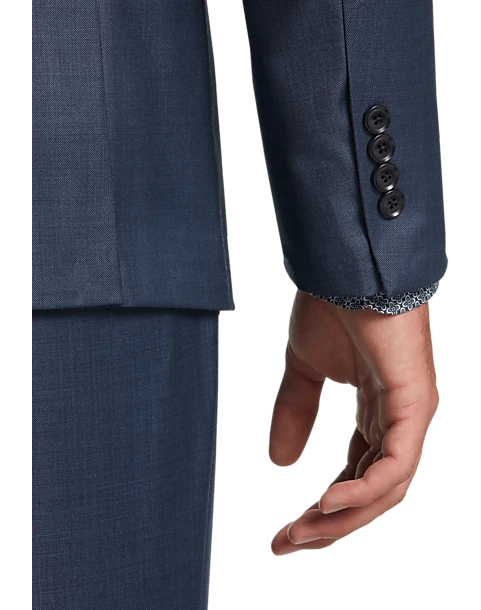 Calvin Klein X-Fit Slim Fit Suit Separates, Blue Sharkskin 2 Calvin Klein X-Fit Slim Fit Suit Separates, Blue Sharkskin - Image 2