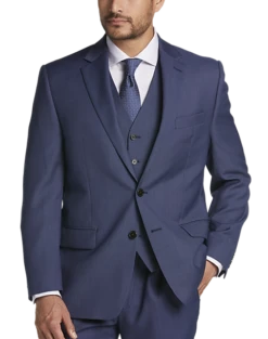 Lauren By Ralph Lauren Classic Fit Suit Separates Coat, Blue Tic -clothing MW40 3W7G 70 LAUREN BY RALPH LAUREN BLUE TIC ALT5