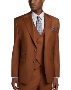 Tayion Classic Fit Suit Separates Coat, Rust -clothing MW40 3W8W 18 TAYION RUST ALT4