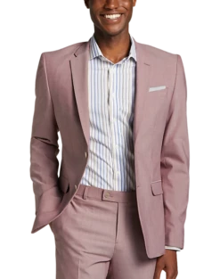 Egara Skinny Fit Suit Separates Coat, Red