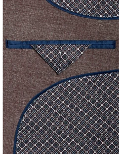 Egara Skinny Fit Suit Separates Coat, Blue Twill -clothing MW40 3X1U 06 EGARA BURGUNDY TWILL ALT2 1