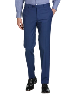 Egara Skinny Fit Suit Separates Pant, Blue Check