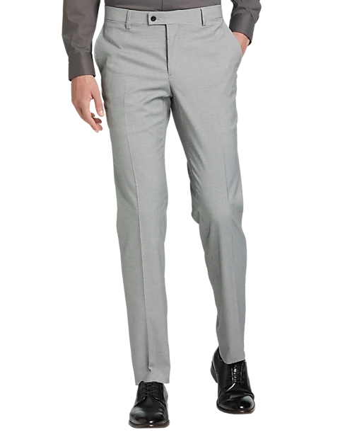 Egara Skinny Fit Suit Separates Pant, Black & White Houndstooth 1 Egara Skinny Fit Suit Separates Pant, Black & White Houndstooth