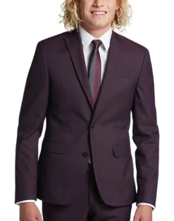 Egara Skinny Fit Suit Separates Coat, Plum Tic