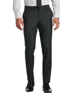 Egara Skinny Fit Suit Separates Dress Pants, Green Tic