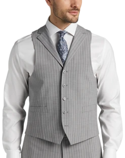 Michael Strahan Classic Fit Suit Gray Stripe -clothing MW40 3X9W 34 MICHAEL STRAHAN GRAY STRIPE ALT3