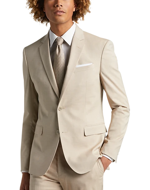 Egara Skinny Fit Notch Lapel Suit Separates Coat, Sky Blue 1 Egara Skinny Fit Notch Lapel Suit Separates Coat, Sky Blue