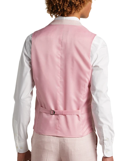 Egara Skinny Fit Suit Separates Vest, Rose Tic 2 Egara Skinny Fit Suit Separates Vest, Rose Tic - Image 2