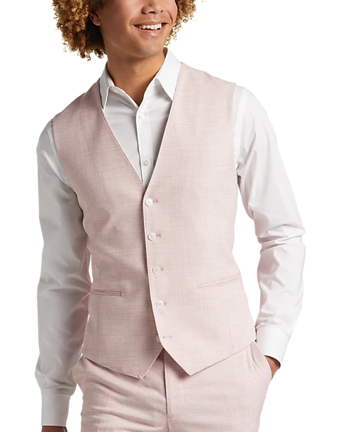Egara Skinny Fit Suit Separates Vest, Rose Tic 1 Egara Skinny Fit Suit Separates Vest, Rose Tic