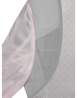 Egara Skinny Fit Suit Separates Coat, Gray & Pink Plaid -clothing MW40 3XH7 64 EGARA GRAY PINK PLAID ALT4