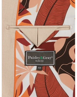 Paisley & Gray Slim Fit Suit Separates, Silky Beige 11 Paisley & Gray Slim Fit Suit Separates, Silky Beige -clothing MW40 3XJF 05 PAISLEY GRAY SILKY BEIGE ALT3