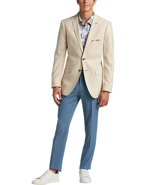 Paisley & Gray Slim Fit Suit Separates, Silky Beige 6 Paisley & Gray Slim Fit Suit Separates, Silky Beige - Image 6