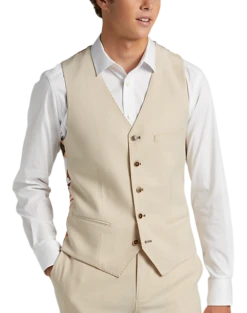 Paisley & Gray Slim Fit Suit Separates Vest, Silky Beige
