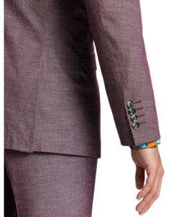 Paisley & Gray Slim Fit Suit Separates Coat, Mulberry -clothing MW40 3XMA 06 PAISLEY GRAY MULBERRY ALT2