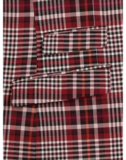 Paisley & Gray Slim Fit Suit Separates Coat, Pink Plaid -clothing MW40 3XMF 60 PAISLEY GRAY PINK PLAID ALT4