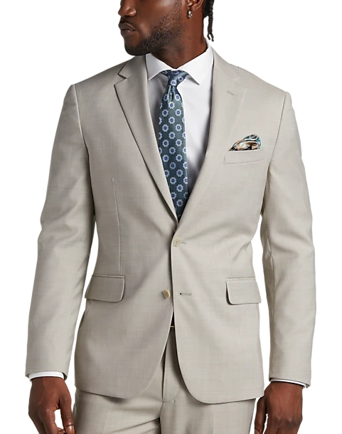 JOE Joseph Abboud Slim Fit Suit Separates Coat, Tan Sharkskin 1 JOE Joseph Abboud Slim Fit Suit Separates Coat, Tan Sharkskin
