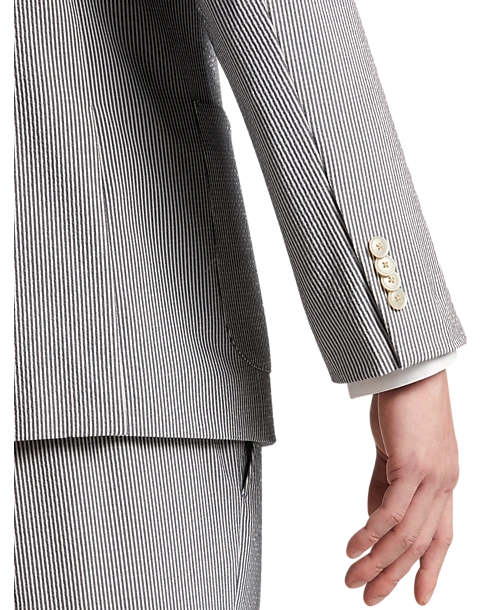 JOE Joseph Abboud Slim Fit Suit Separates Coat, Navy Seersucker 2 JOE Joseph Abboud Slim Fit Suit Separates Coat, Navy Seersucker - Image 2