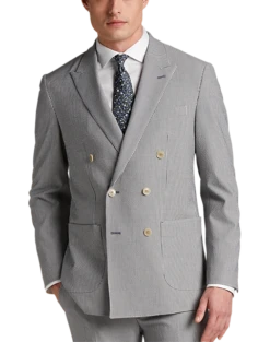 JOE Joseph Abboud Slim Fit Suit Separates Coat, Navy Seersucker