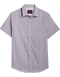 Egara Slim Fit Sport Shirt, Pink Tiny Berries