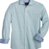 Egara Slim Fit Sport Shirt, Aqua Tile
