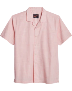 Egara Slim Fit Short Sleeve Sport Shirt, Coral