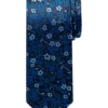 Egara Skinny Tie, Navy Blue Floral