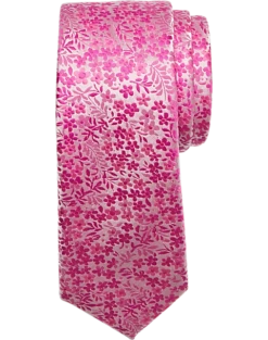 Egara Skinny Tie, Pink Floral