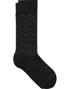 Egara Socks, 1 Pair - Black Chevron