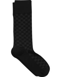 Egara Socks, 1 Pair - Black Checkerboard
