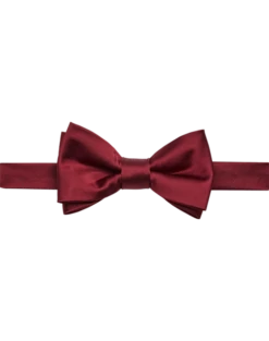 Egara Pre-Tied Formal Bow Tie, Burgundy