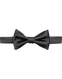 Egara Pre-Tied Formal Bow Tie, Pewter Charcoal