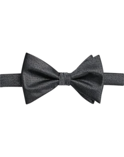 Egara Pre-Tied Bow Tie, Silver