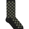 Egara Black Floral Medallion Socks, 1 Pair