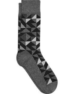 Egara Socks, Black Geo Print