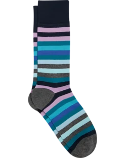 Egara Socks, Navy Stripes
