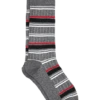Egara Socks, Charcoal Stripes