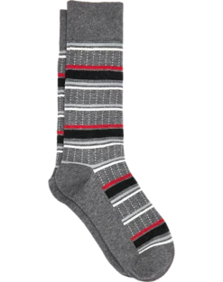 Egara Socks, Charcoal Stripes